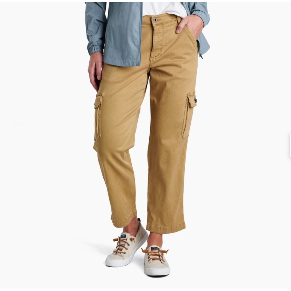 Kuhl Kultivatr Kargo Crop Pants Sz 10 in Honey Color